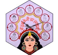 Handcrafted Navdurga Lippan Art Wall Clock